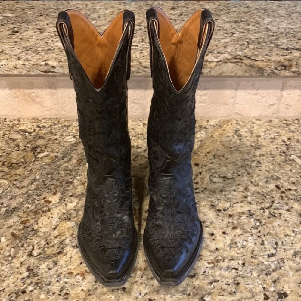 Old Gringo Black Clarise Western Boots Sz 8